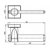 Ручка дверная раздельная AJAX USQ1 SN/CP/SN-12 Матовый никель/Хром/Матовый никель