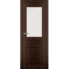 Дверь межкомнатная из массива ольхи Дорвуд модель Бостон ЧО Орех