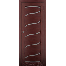 Дверь межкомнатная из массива ольхи Дорвуд модель Рафаэль ЧО Махагон