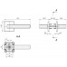 Дверная ручка на квадратном основании Fuaro NEO SL в ассортименте