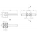 Дверная ручка на квадратном основании Fuaro PRIZMA SL в ассортименте