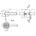 Дверная ручка на квадратном основании Fuaro RED LINE RL в ассортименте