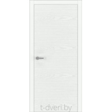 Дверь межкомнатная шпон ясеня крашенная эмалью "Халес" модель Уника 2 Тип A