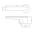 Ручка дверная раздельная LS ELLIPSE в ассортименте