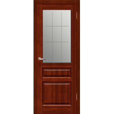 Межкомнатная дверь из массива ольхи модель Венеция ДО Махагон