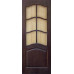 Дверь межкомнатная из массива сосны модель М7 ДО (стекло сельвит бронза) с рамкой 