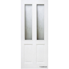 Дверь межкомнатная из массива сосны модель М15 ДО Белый лоск