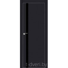  Дверное полотно ProfillDoors модель Е6 2000*800 кромка матовая цвет антрацит стекло черный лак