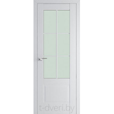Дверное полотно ProfillDoors модель Х103 2000*800 цвет пекан белый стекло матовае + коробка комплект 