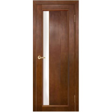 Дверь межкомнатная из массива сосны модель Вега 6 ЧО темный орех