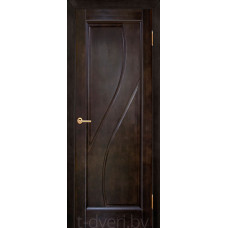 Дверь межкомнатная из массива ольхи Дива ДГ, венге