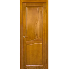 Дверь межкомнатная из массива ольхи Верона ДГ, медовый орех