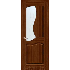 Дверь межкомнатная из массива ольхи Верона ДО, бренди